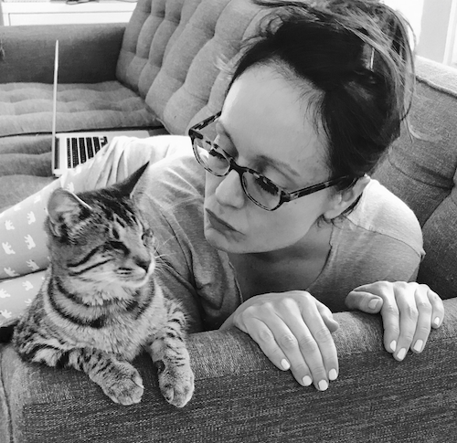 My cat Goose and me